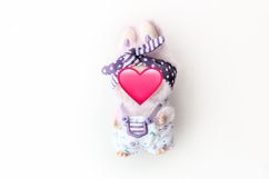 Bunny Bow Headband for Plush Toy ITH Applique Embroidery