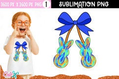 Coquette Easter Cherry PNG | Easter Sublimation Designs Product Image 2