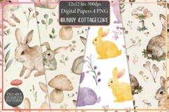 Bunny Cottagecore Seamless Pattern Product Image 1