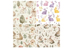 Bunny Cottagecore Seamless Pattern Product Image 2