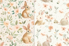 Bunny Cottagecore Seamless Pattern Product Image 3
