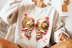 Easter Coquette Bow PNG, Easter Bunny PNG, Happy Easter PNG Product Image 2