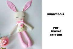 Bunny Rabbit doll PDF sewing pattern Product Image 1