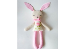 Bunny Rabbit doll PDF sewing pattern Product Image 2