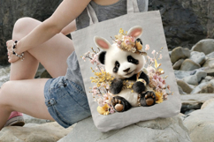 Bunny Ear Easter Panda Clipart Product Image 3