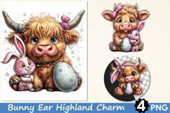Bunny Ear Highland Charm Clipart Product Image 1