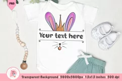This is cute illustration with a bunny ears an you can add your own text. Very high resolution of 300 dpi.