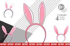 Bunny Headband Clipart Product Image 1