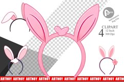 Bunny Headband Clipart Product Image 1