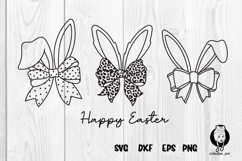 Happy easter, bunny hand drawn svg Product Image 1