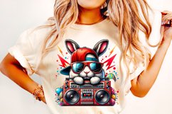 Easter Bunny Hip Hop PNG, Easter Coquette PNG, Happy Easter Product Image 2