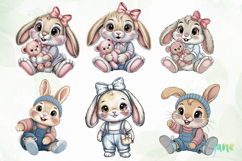 Bunny Easter PNG Sublimation Product Image 3