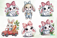 Bunny Easter PNG Sublimation Product Image 2