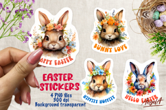 Easter sticker design bundle, print and cut stickers Product Image 6