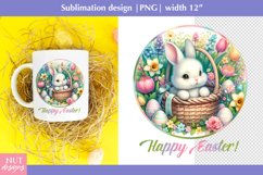 Happy Easter mug design Easter bunny Easter mug design Product Image 1