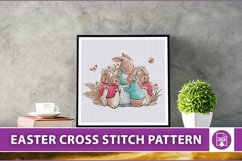 Bunny Family Cross Stitch Pattern Product Image 1