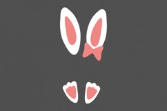 Bunny Feet And Ears Bundle For Girl SVG, Easter Bunny svg Product Image 5
