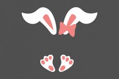 Bunny Feet And Ears Bundle For Girl SVG, Easter Bunny svg Product Image 2