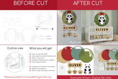 Woodland Animals Layered SVG Bundle | Nursery Decor Laser Product Image 2