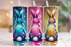 Easter Peeps Tumbler Wrap, Glitter Leopard Easter Tumbler Product Image 1
