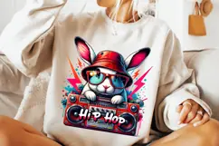 Easter Bunny Hip Hop PNG, Easter Coquette PNG, Happy Easter Product Image 2