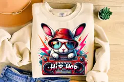 Easter Bunny Hip Hop PNG, Easter Coquette PNG, Happy Easter Product Image 3