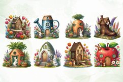 Bunny House Sublimation Clipart Product Image 2