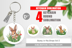 Keychain Grass Bunny Product Image 1