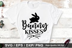 Bunny kisses SVG - Easter Dog Design Product Image 1