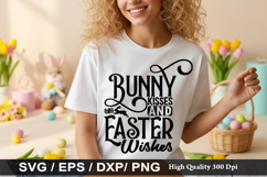 Easter SVG Design - Bunny Kisses And Easter Wishes Product Image 2