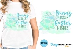 Bunny Kisses Easter Wishes Easter Sublimation Tshirt