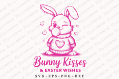 Bunny Kisses And SVG Design Product Image 1