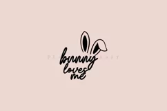 Bunny Loves Me Easter bunny png svg vectors with transparent background high resolution for cricut silhouette and sublimation machine