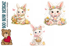 Delightful Easter Bunny Clipart Product Image 1