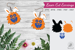 Bunny Monster Laser Cut Earrings Product Image 1