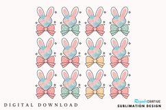 Bunny Coquette Bow PNG, Pink Easter Bunny Coquette PNG Product Image 1