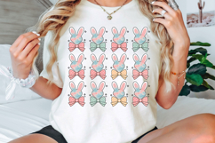 Bunny Coquette Bow PNG, Pink Easter Bunny Coquette PNG Product Image 3