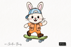 Retro Easter Clipart | Easter PNG Product Image 1