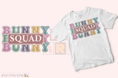 Retro Bunny Squad Easter Day SVG T-shirt Design, Easter Day Product Image 2