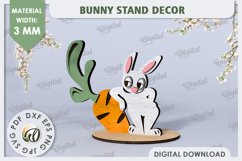 Wooden Easter Bunnies Laser Cut Bundle. Bunnies Stand Decor Product Image 7