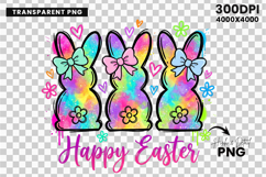 Easter Bunny PNG, Easter PNG, Sublimation Designs, Kids Easter Shirt, Brushstroke PNG, Spring PNG, Bunny Clipart, My First Easter, Easter Crafts, Watercolor Bunny