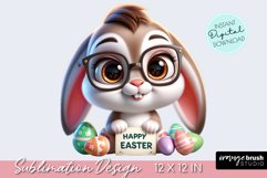 Bunny Sublimation Design for Easter - Easter Bunny Clipart