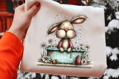 Bunny Summer Tub Clipart Product Image 2