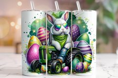 Easter Bunny Tumbler Wrap, Easter Tractor Farm Tumbler Wrap Product Image 1