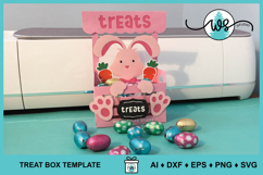 Bunny Treat Box SVG Template | Easter Candy Box Product Image 5