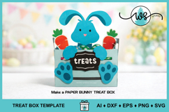Bunny Treat Box SVG Template | Easter Candy Box Product Image 4