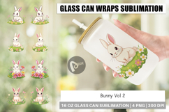 Glass Can Spring Bunny Product Image 1