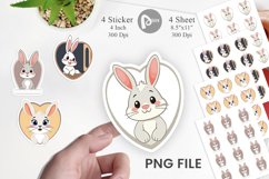Sticker Heart Bunny Product Image 1