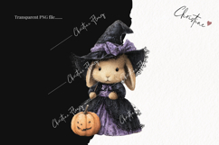 Whimsical Witch Bunny | Halloween PNG Product Image 2