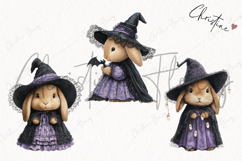 Whimsical Witch Bunny | Halloween PNG Product Image 3